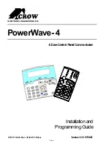 Preview for 1 page of Crow PowerWave-4 Installation And Programming Manual