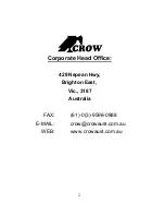 Предварительный просмотр 2 страницы Crow PowerWave - 64 User'S Operating And Programming Manual