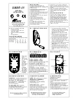 Preview for 1 page of Crow SRDT-15 Installation Instructions