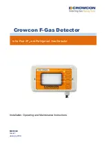 Crowcon 20/20M Operating And Maintenance Instructions Manual предпросмотр