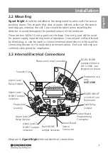 Предварительный просмотр 11 страницы Crowcon Xgard Bright Installation, Operation And Maintenance Instructions