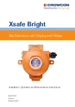 Crowcon Xsafe Bright Installation, Operation And Maintenance Instructions предпросмотр