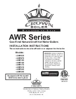 Предварительный просмотр 1 страницы Crown Boiler AWR038 Installation Instructions Manual