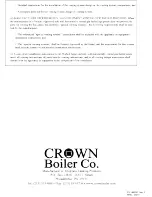 Предварительный просмотр 97 страницы Crown Boiler BWC300 Installation Instructions Manual