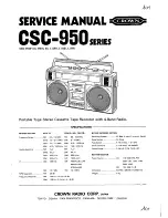 Crown Boiler CSC-950F Service Manual preview