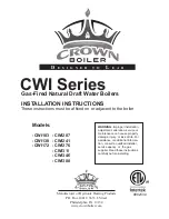 Crown Boiler CWI103 Installation Instructions Manual preview