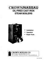 Crown Boiler NS-118 Installation And Operation Manual предпросмотр