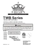 Предварительный просмотр 1 страницы Crown Boiler TWB Series Installation Instructions Manual