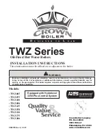 Предварительный просмотр 1 страницы Crown Boiler TWZ Series Installation Instructions Manual