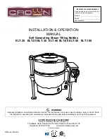 Crown Food Service Equipment ELT-100 Installation & Operation Manual предпросмотр