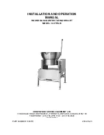 Crown Food Service Equipment GCTRS-16 Installation And Operation Manual preview