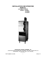 Crown Food Service Equipment SX-34GCR Installation And Operation Manual предпросмотр