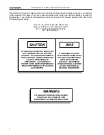 Preview for 2 page of Crown 1400 CSL Service Manual