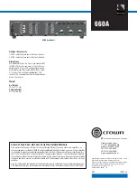 Preview for 2 page of Crown 660A Datasheet