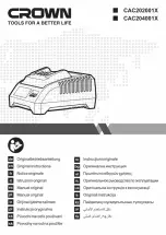 Preview for 1 page of Crown CAC202001X: CAC204001X Original Instructions Manual