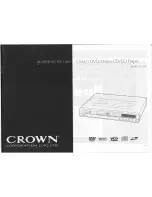 Preview for 1 page of Crown CDV1500 Manuallines