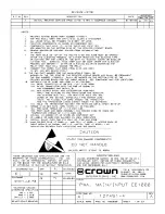 Предварительный просмотр 502 страницы Crown CE 2000 Service Manual