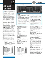 Crown CE 2000 Specifications preview