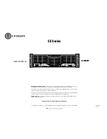 Предварительный просмотр 1 страницы Crown CE 2000TX Operation Manual