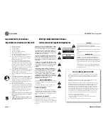 Предварительный просмотр 2 страницы Crown CE 2000TX Operation Manual