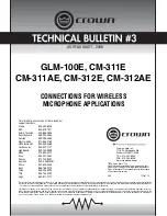 Crown CM-311AE Technical Bulletin preview