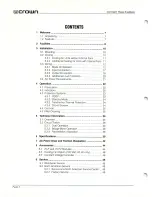 Предварительный просмотр 6 страницы Crown Com-Tech 1610 Reference Manual