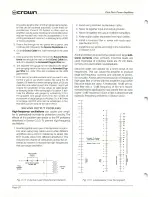 Предварительный просмотр 22 страницы Crown Com-Tech 1610 Reference Manual