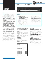 Crown CP660 Specifications preview