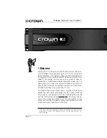 Предварительный просмотр 10 страницы Crown CROWN K Series Reference Manual