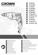 Preview for 1 page of Crown CT10125 Original Instructions Manual