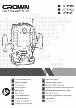 Crown CT11001 Original Instructions Manual preview