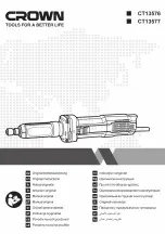 Crown CT13576 Original Instructions Manual preview