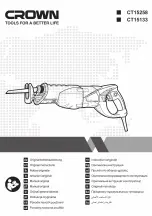 Preview for 1 page of Crown CT15133 Instruction Manual