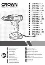 Предварительный просмотр 1 страницы Crown CT21052LH-1.5 Original Instructions Manual