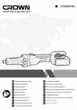 Предварительный просмотр 1 страницы Crown CT23007HX Original Instructions Manual