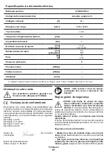 Предварительный просмотр 57 страницы Crown CT26010HX Original Instructions Manual