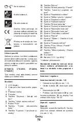 Preview for 72 page of Crown CT44028 Original Instructions Manual