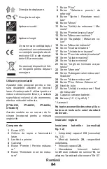 Preview for 84 page of Crown CT44028 Original Instructions Manual