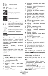 Preview for 118 page of Crown CT44028 Original Instructions Manual