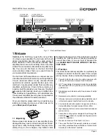 Предварительный просмотр 5 страницы Crown D-45 Reference Manual