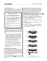 Предварительный просмотр 8 страницы Crown D-45 Reference Manual