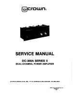 Предварительный просмотр 2 страницы Crown DC-300A II Service Manual