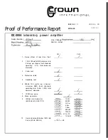 Предварительный просмотр 2 страницы Crown DC-300A Instruction Manual