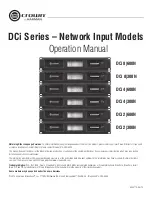 Crown DCi 2 300N Operation Manual предпросмотр