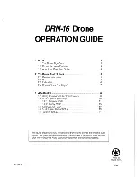 Preview for 1 page of Crown DRN-16 Drone Operation Manual