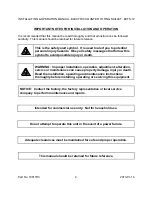 Preview for 2 page of Crown ECTS-12 Installation & Operation Manual