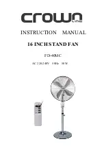 Crown FD-40MC Instruction Manual preview