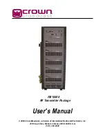 Crown FM10000 User Manual preview