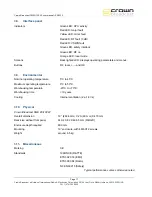 Предварительный просмотр 17 страницы Crown FME 100W User Manual