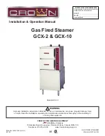 Crown GCX-10 Installation & Operation Manual preview